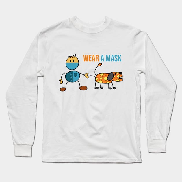 Wear A Mask Long Sleeve T-Shirt by funfun